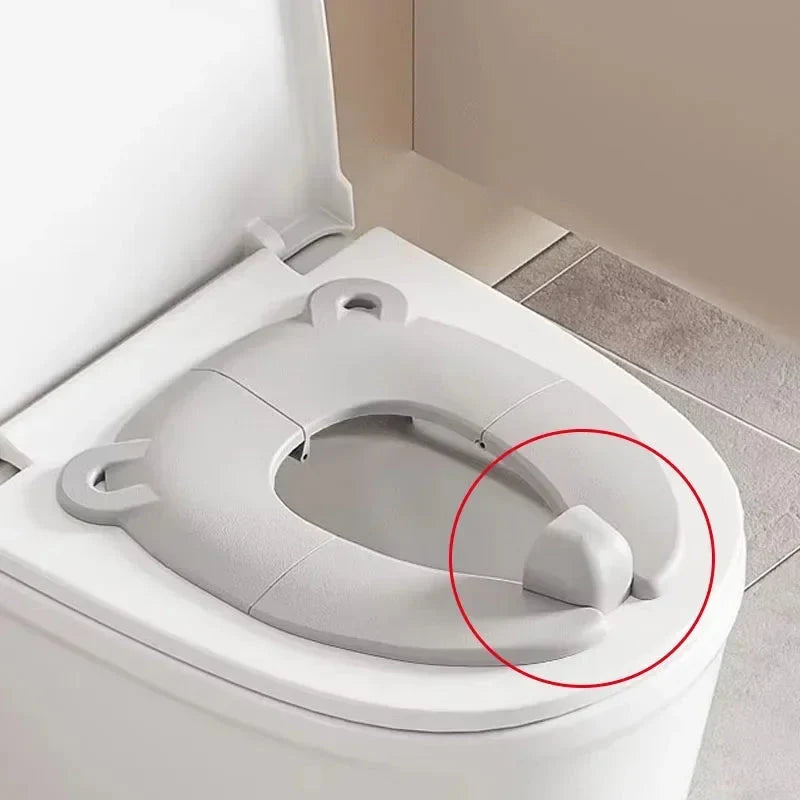 Foldable Children's Toilet Seat Cover with Cartoon Design
