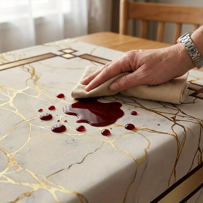 LuxeGuard™ Marble Tablecloth — Flawless Protection That Lets Every Moment Shine Worry-Free