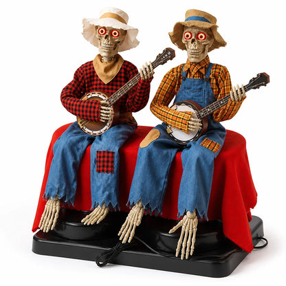 Motion-Controlled Music Skeleton (Glowing Eyes & Rotating Head)