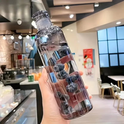 Water Bottle with Time Markings 500/700 ml