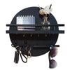 Round Wall-Mounted Key Holder with Shelf