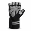 Non-slip Microfiber Padded Wrist Wraps Fitness Gloves (Half-finger)