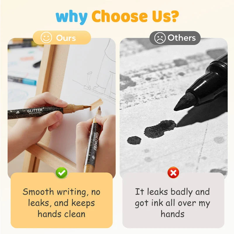 Glimora Double-Sided Glitter Pen Set