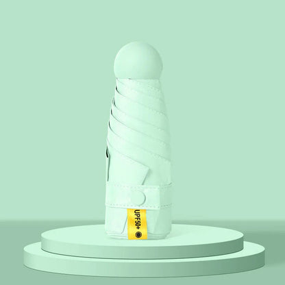 Capsule Pocket Umbrella with Sun Protection