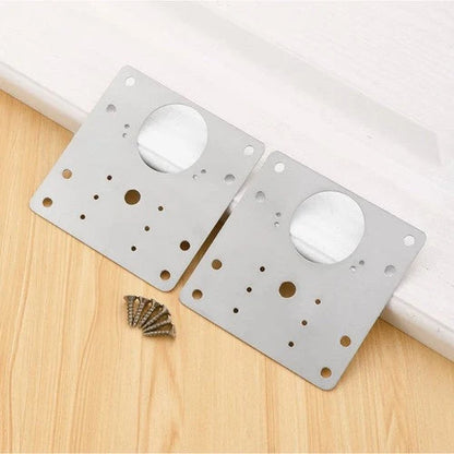 Hinge Plate Repair Set 4-Piece Stainless Steel