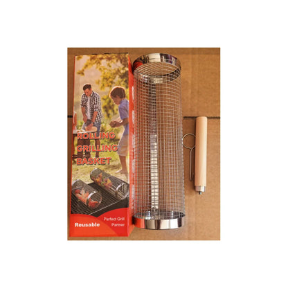 GrillEase™ Rolling Basket — Master the Grill and Enjoy Juicy, Perfectly Cooked Delicacies with Every Turn!