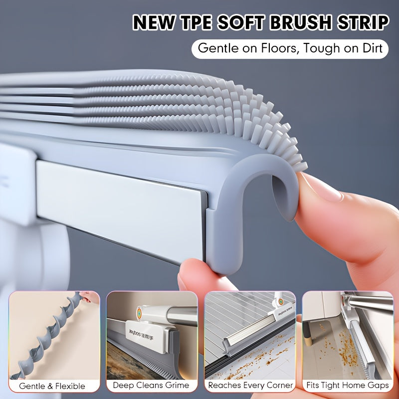 Floor mop with TPE brush strip
