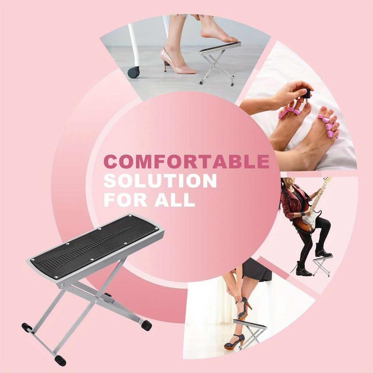 Adjustable Pedicure Footrest