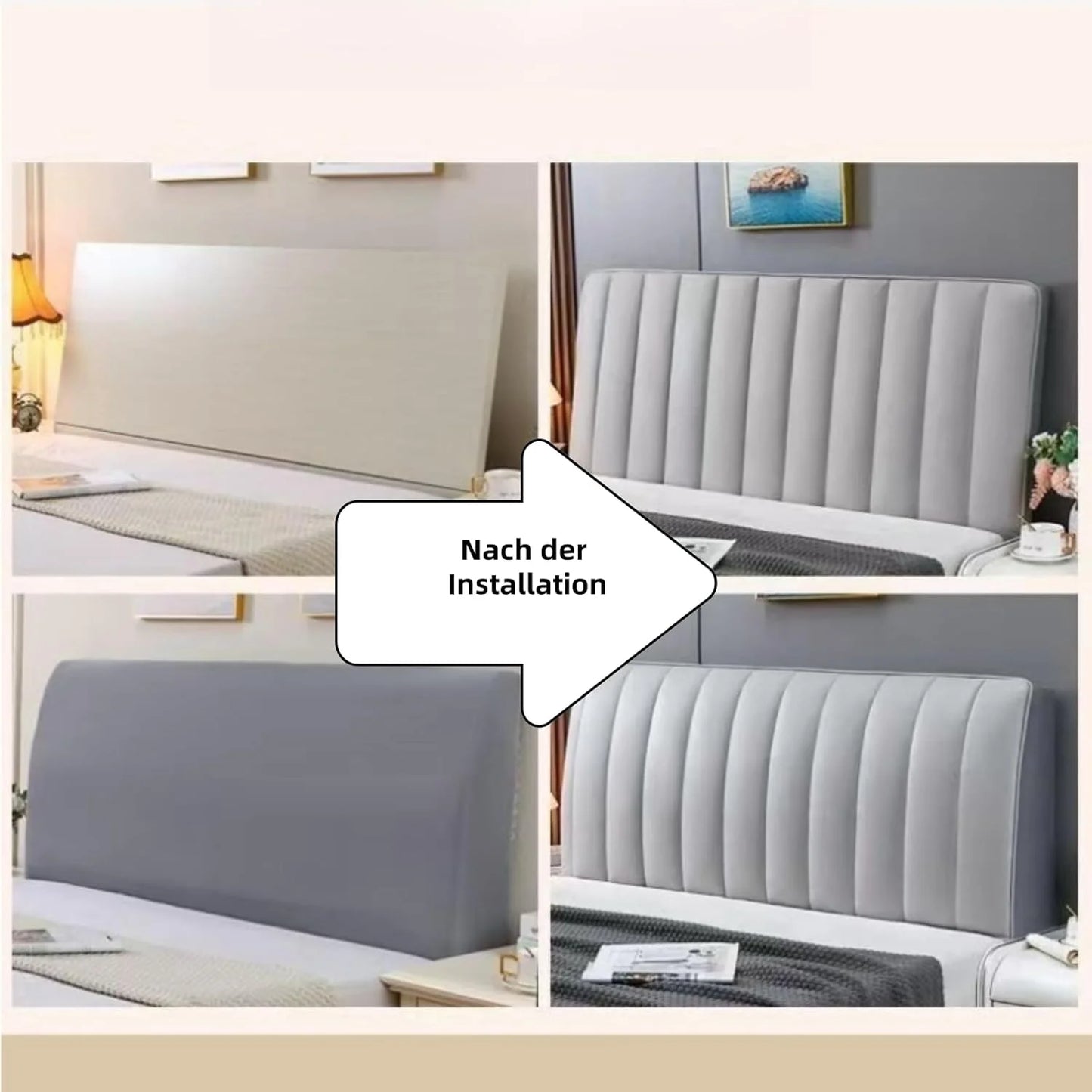 Headboard Protective Cover Soft Velvet Bed