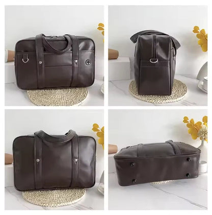 ViraShift™ PU Messenger Bag – School & Everyday Use