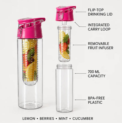 AquaFruit Drinking Bottle with Fruit Infuser 700 ml