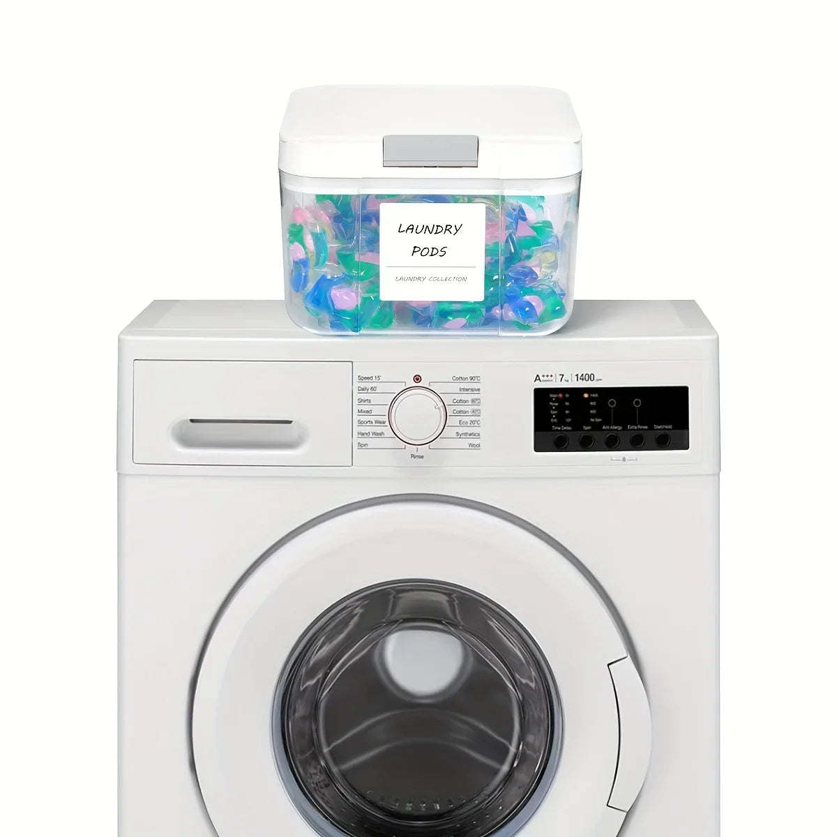 Laundry Detergent Pods Storage Box with Lid