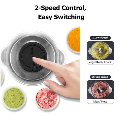 Electric Chopper 2L Stainless Steel