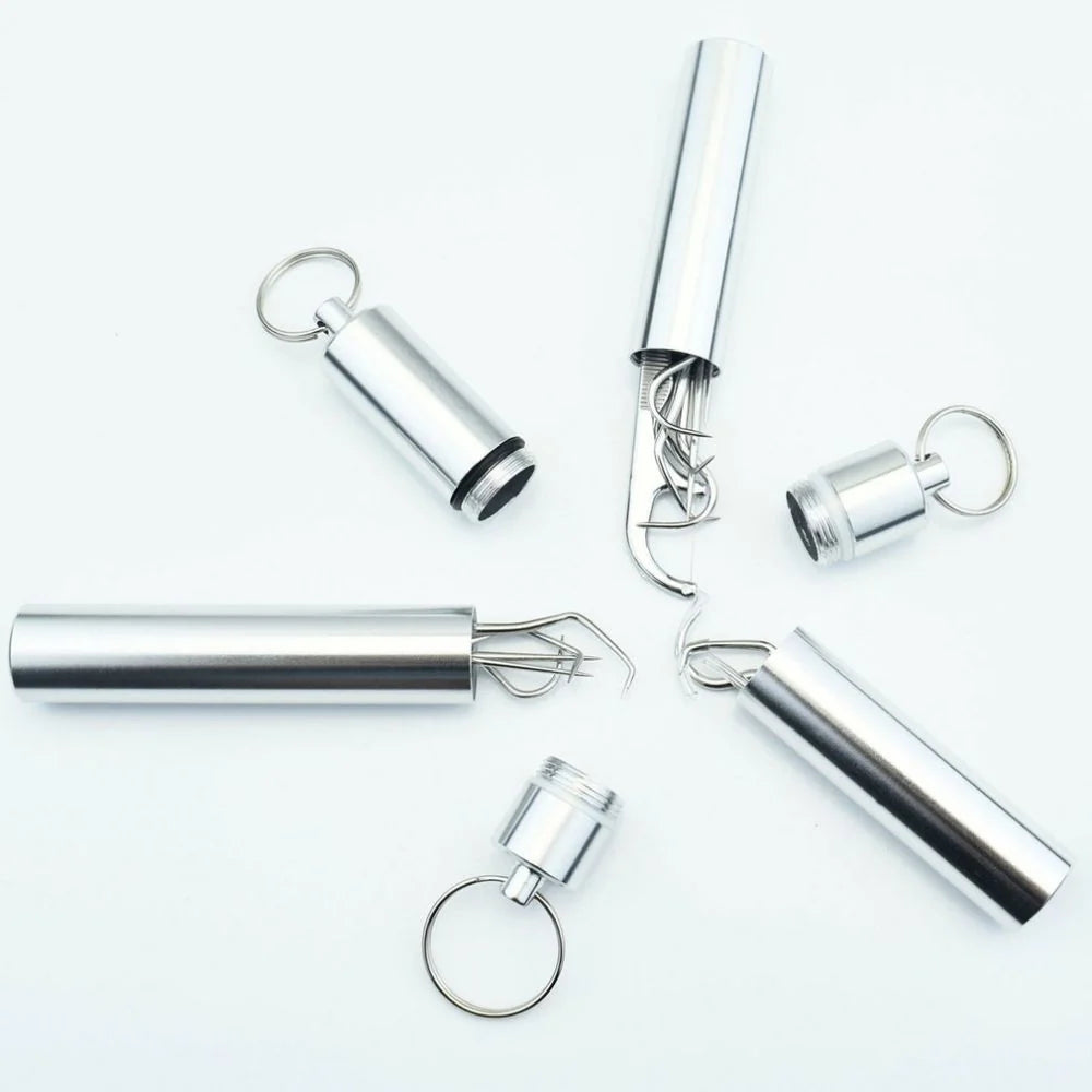 7-piece stainless steel toothpick set