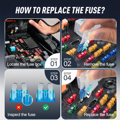 Car Fuse Kit 300 Pieces with Fuse Puller