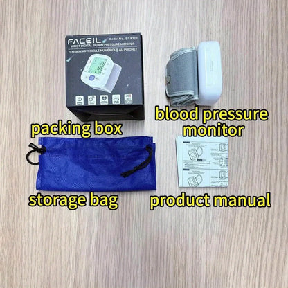 Wrist Blood Pressure Monitor with Backlit Display