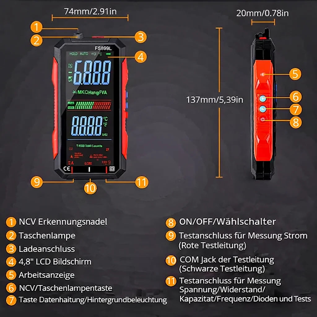 VoltGuard™ — Never change batteries again, always measure precisely, lightning-fast and safely!
