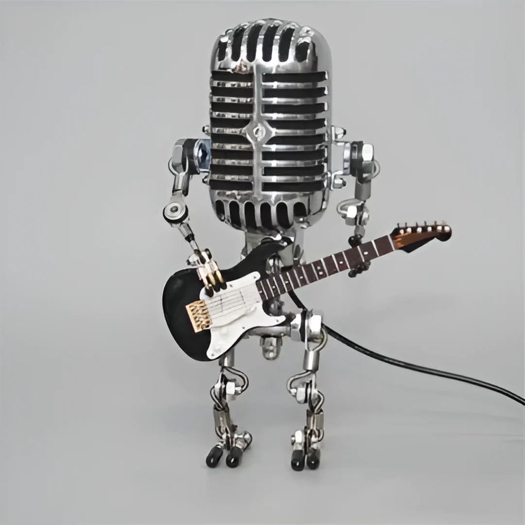 Robot table lamp with adjustable LED light