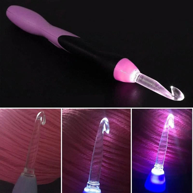 LightLoop™ LED Crochet Hooks — Say Goodbye to Dark Stitches and Enjoy Radiant Creative Moments Anytime!