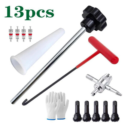 Tire Valve Tool Set for Quick Replacement