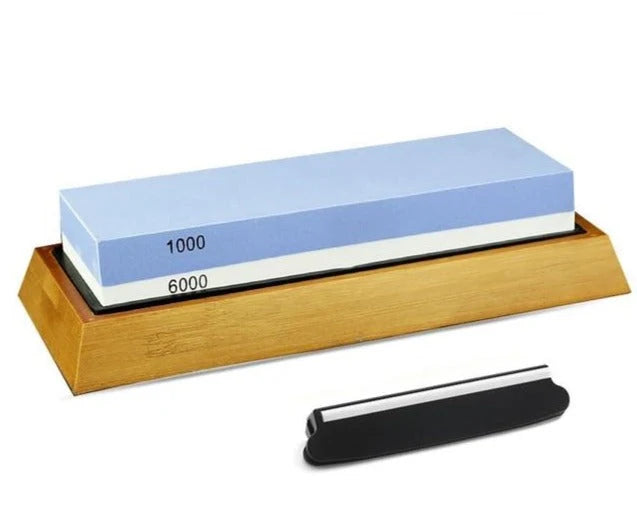 Japanese Sharpening Stone #1000/#6000 with Holder