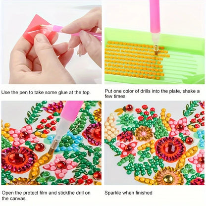 Diamond Painting Greeting Card Set 12 Pieces