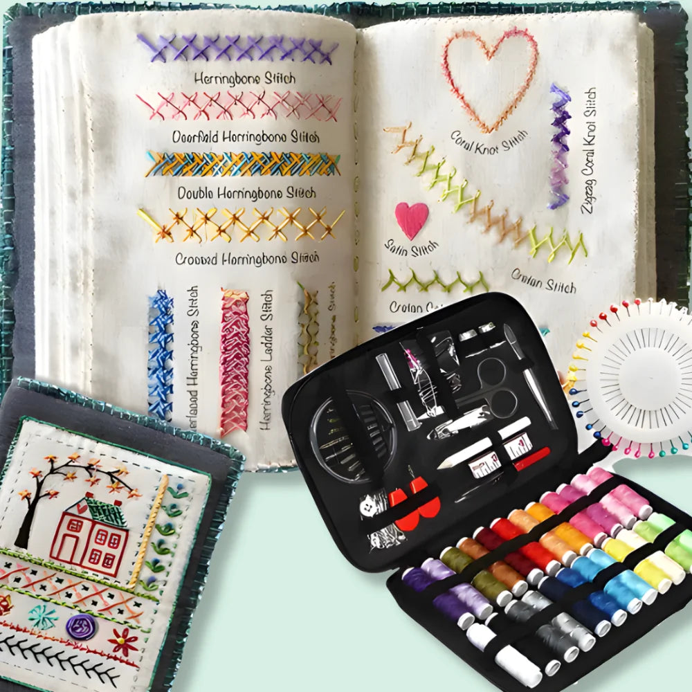 SoftStitch Embroidery Book with Practice Pages