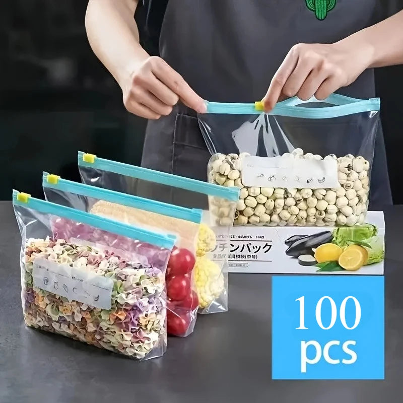 Zip Bag Set 100 Pieces in 3 Sizes