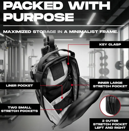 Magnetic Sports Bag with Bottle Holder