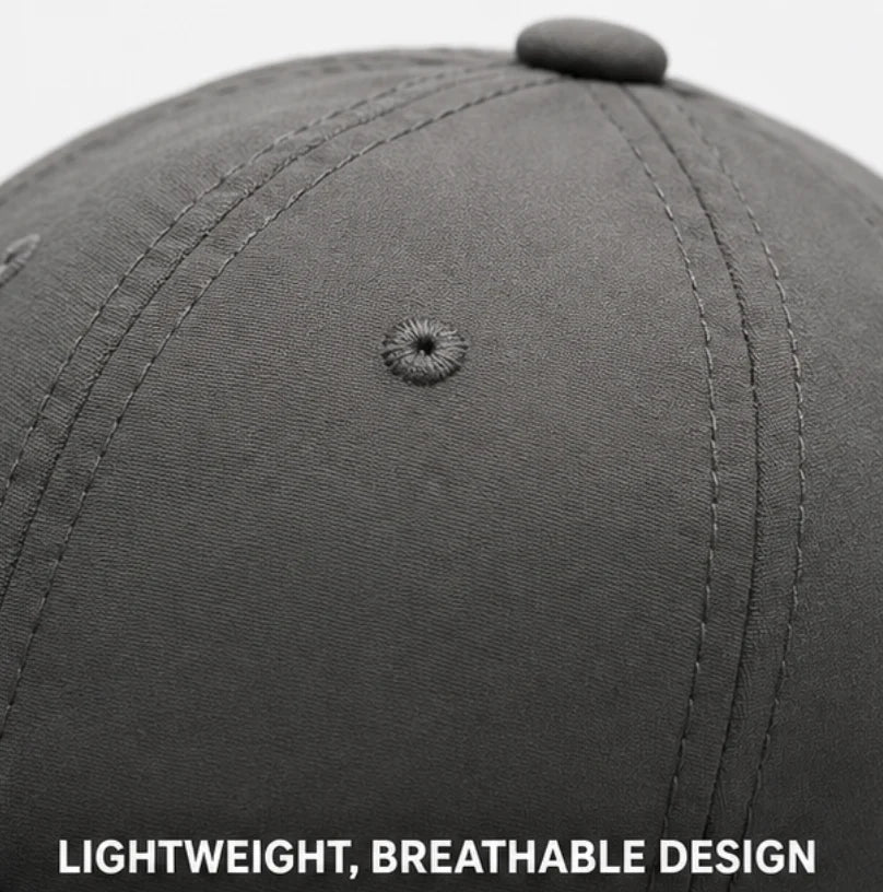 Perforated breathable men's sports cap