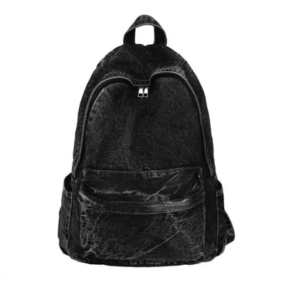 CanvasCruze™ Vintage Denim Backpack with Large Capacity