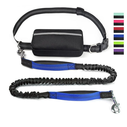 FlowLeash Dog Leash with Shock Absorber & Hip Belt