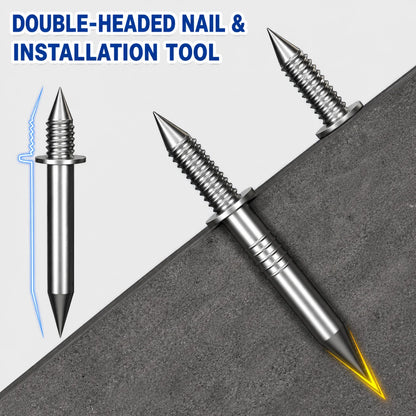 Skirting Board Nail Set – Double Head System 100 Pieces