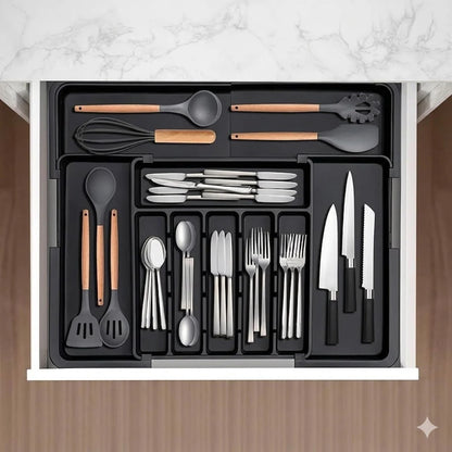 Expandable Drawer Organizer for Cutlery