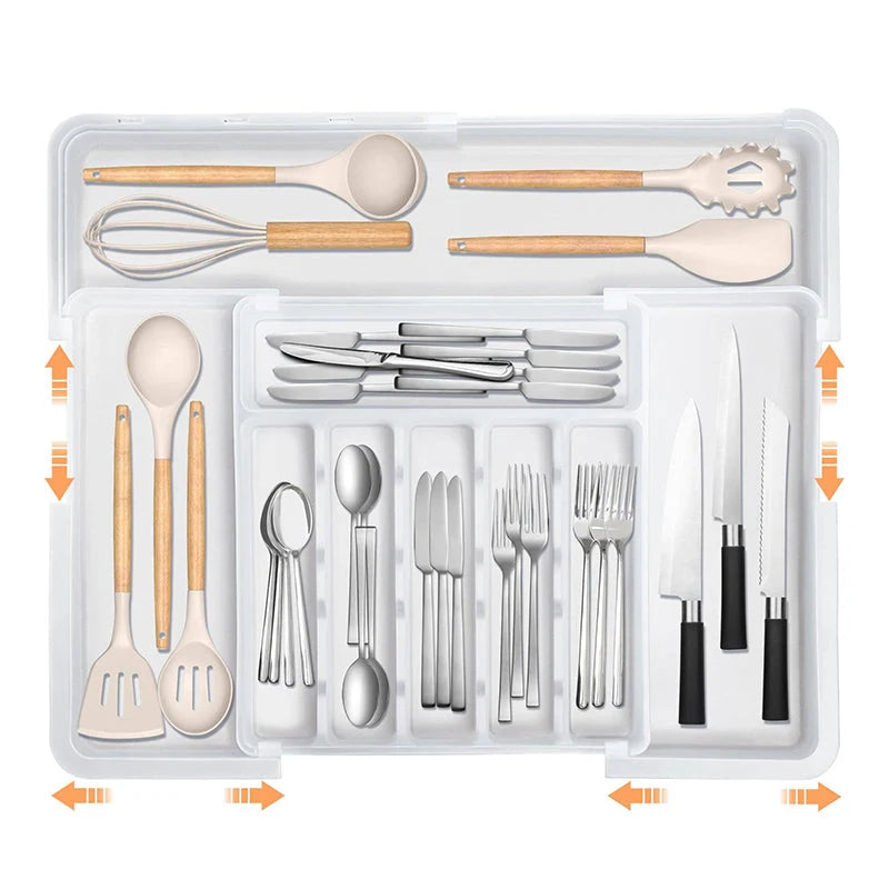 Expandable Drawer Organizer for Cutlery