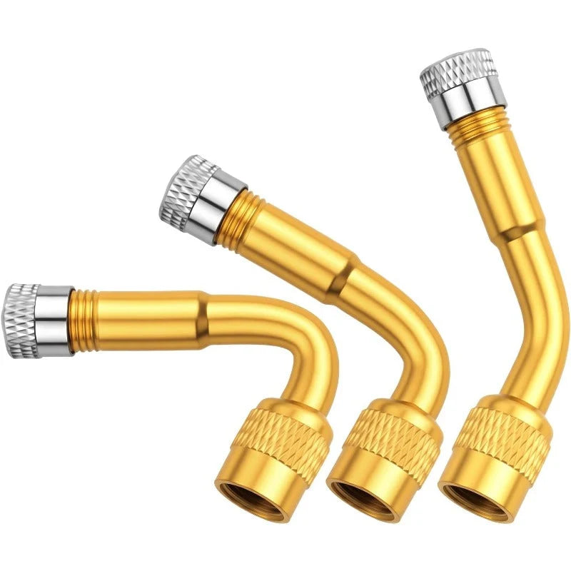 Flexible 3-Angle Tire Valve Extension Set