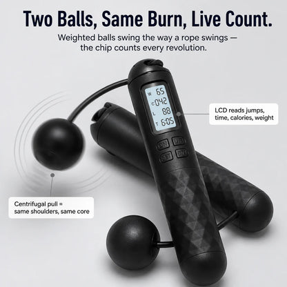 PulseRope Wireless Jump Rope with LCD Display