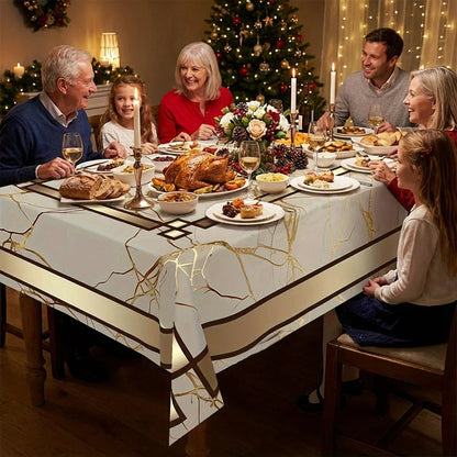 LuxeGuard™ Marble Tablecloth — Flawless Protection That Lets Every Moment Shine Worry-Free