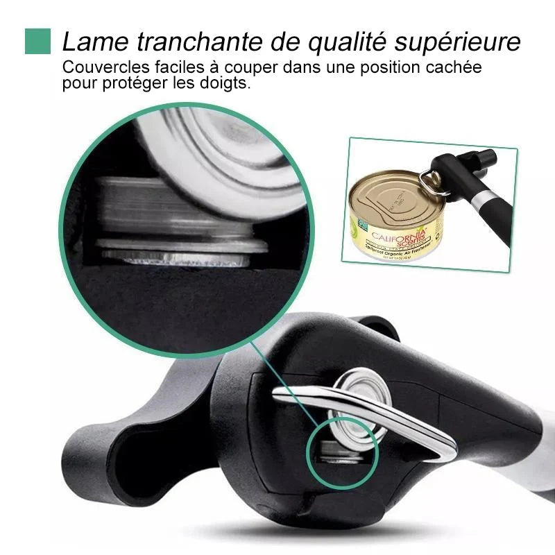 Stainless Steel Can Opener with Comfort Handle