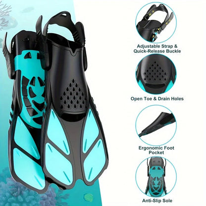 Adjustable Snorkel Fins Short – Open Heel