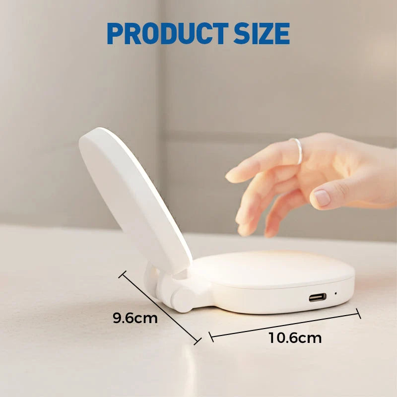 3-in-1 Selfie Light with Mirror and Phone Holder