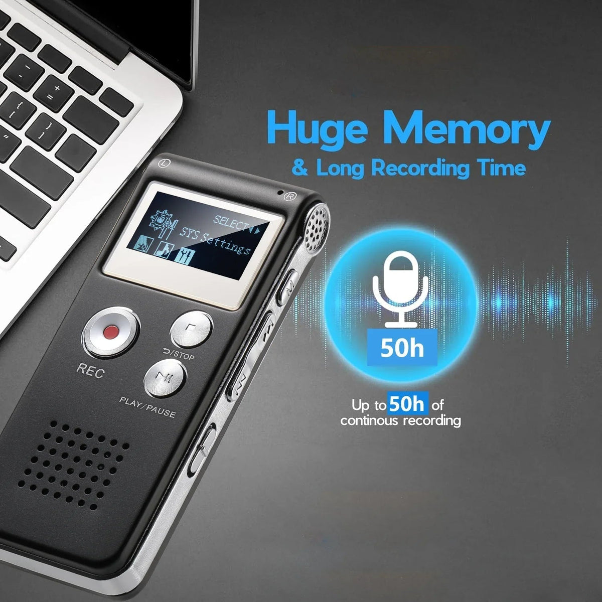 Digital voice recorder with voice activation