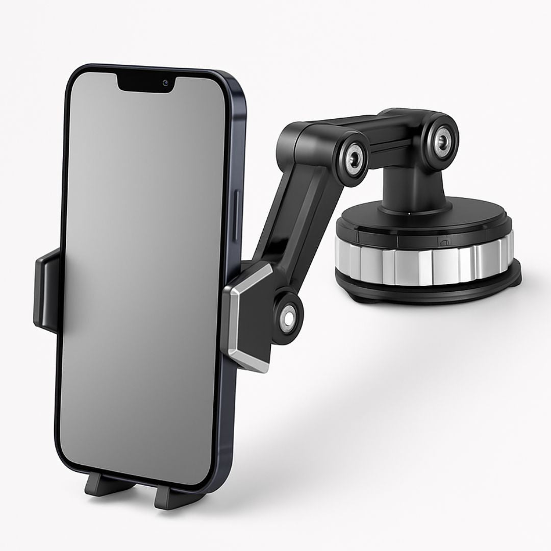 Car Phone Holder with Suction Cup & 360° Rotation