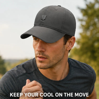 Perforated breathable men's sports cap