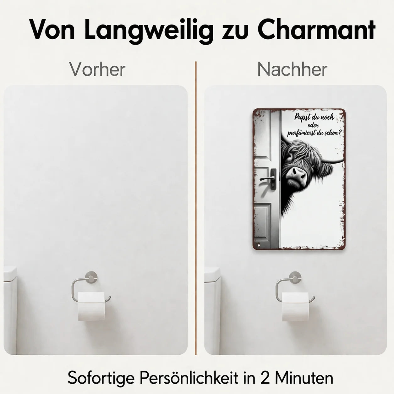 HumorVista™ — Gives Your Bathroom Charm and Makes Everyone Laugh!