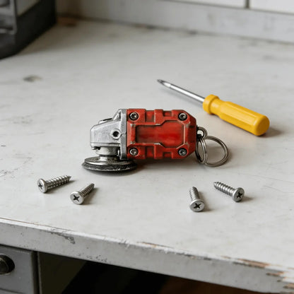 EdgeCraft™ Mini Grinder Keychain — Compact, Decorative, and Always Within Reach