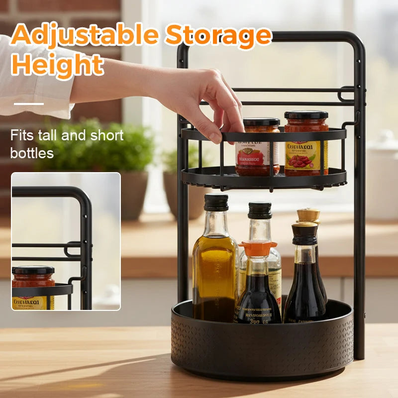 Rotating Kitchen Shelf with 360° Rotation