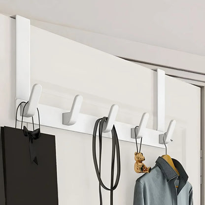Wall-mounted coat rack 5 hooks stainless steel
