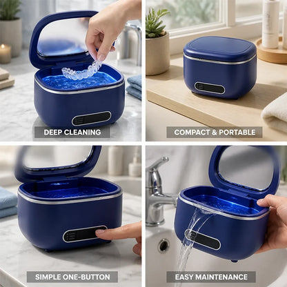 Portable Ultrasound Dental Cleaner 50 kHz (200 ml Capacity)