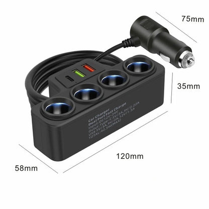 VoltMaxx 7-in-1 Car Charger Adapter with 7 Ports